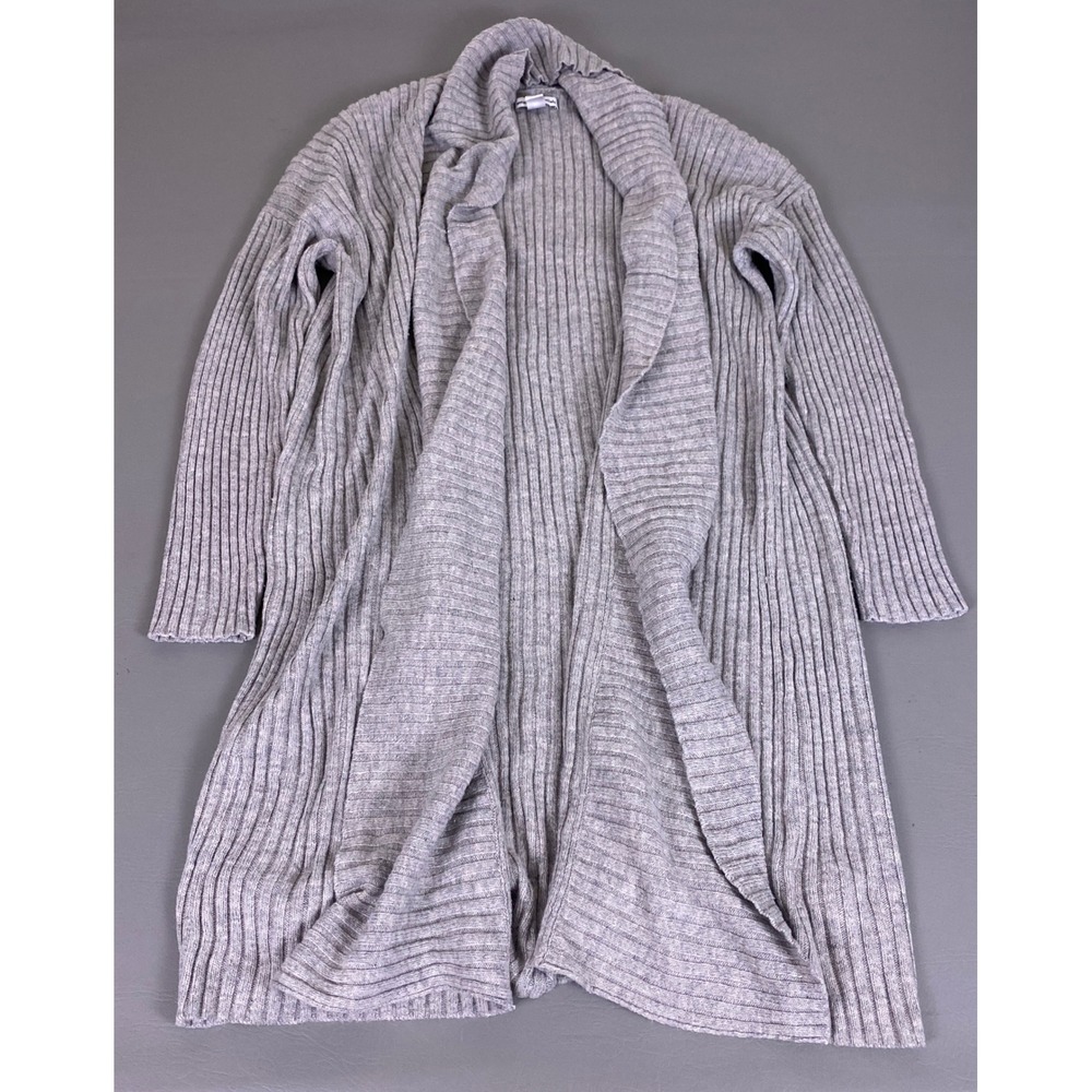 Amazon Essentials‎  Duster Cardigan Sweater Women's XL Gray Ribbed Open Front